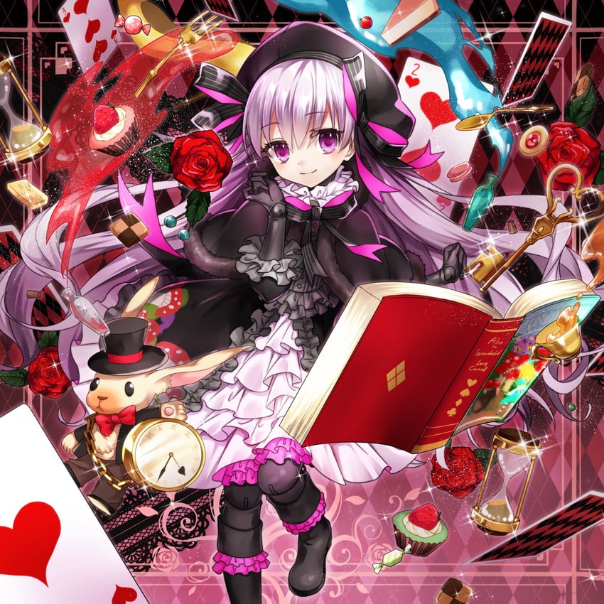 nursery rhyme and white rabbit (fate and 2 more) drawn by tsukasa_kinako