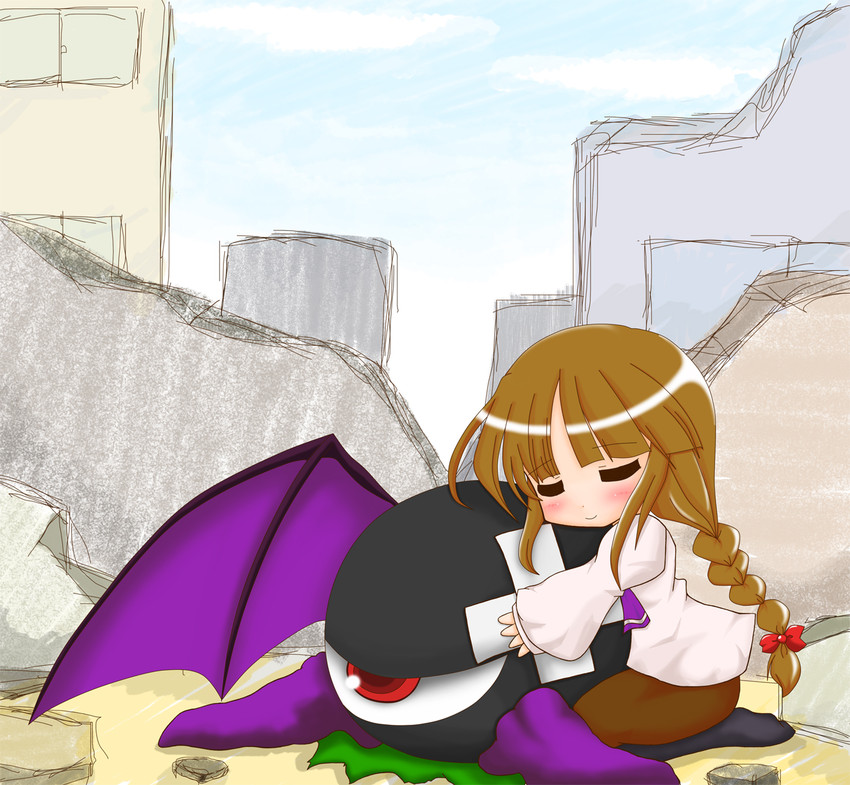 rika and evil eye sigma (touhou) drawn by o_omune_(kagu8)