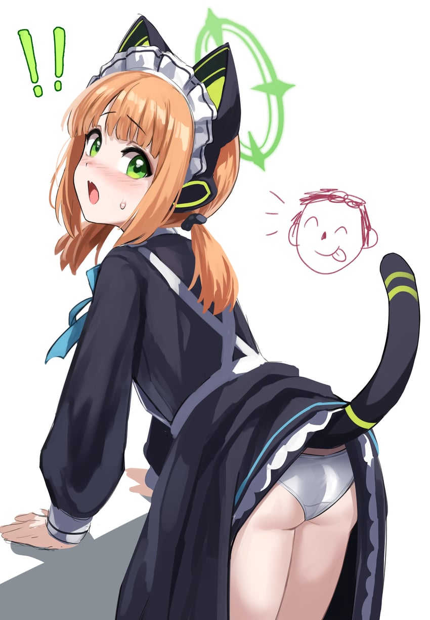 sensei, doodle sensei, and midori (blue archive) drawn by blondy_(ldlong)