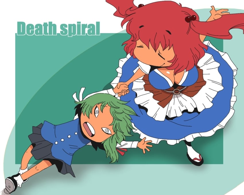 shiki eiki and onozuka komachi (touhou) drawn by onikobe_rin