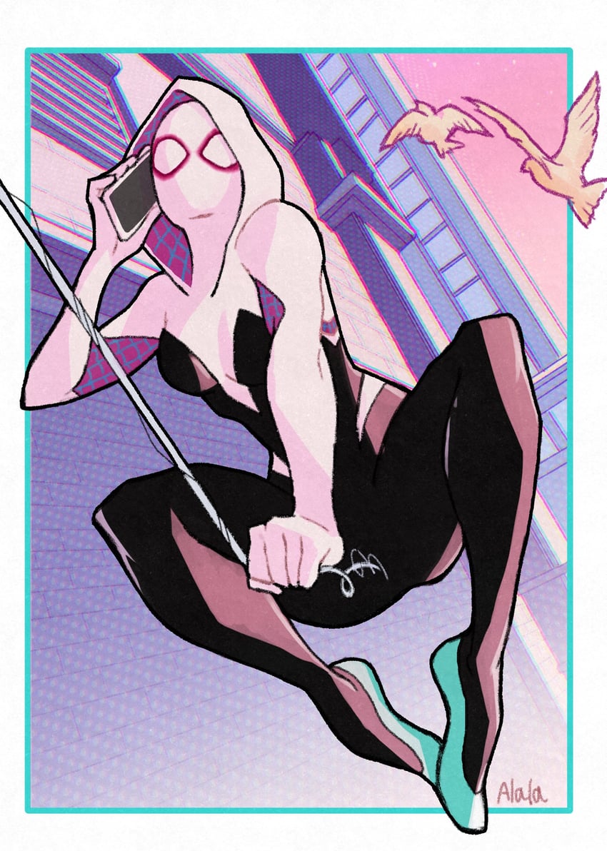 spider-gwen (marvel and 1 more) drawn by sushi_pizza_rrr