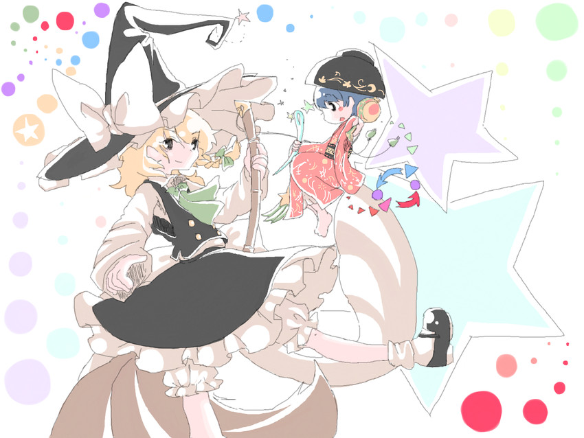 kirisame marisa and sukuna shinmyoumaru (touhou) drawn by hijiri_(xxhizirixx)
