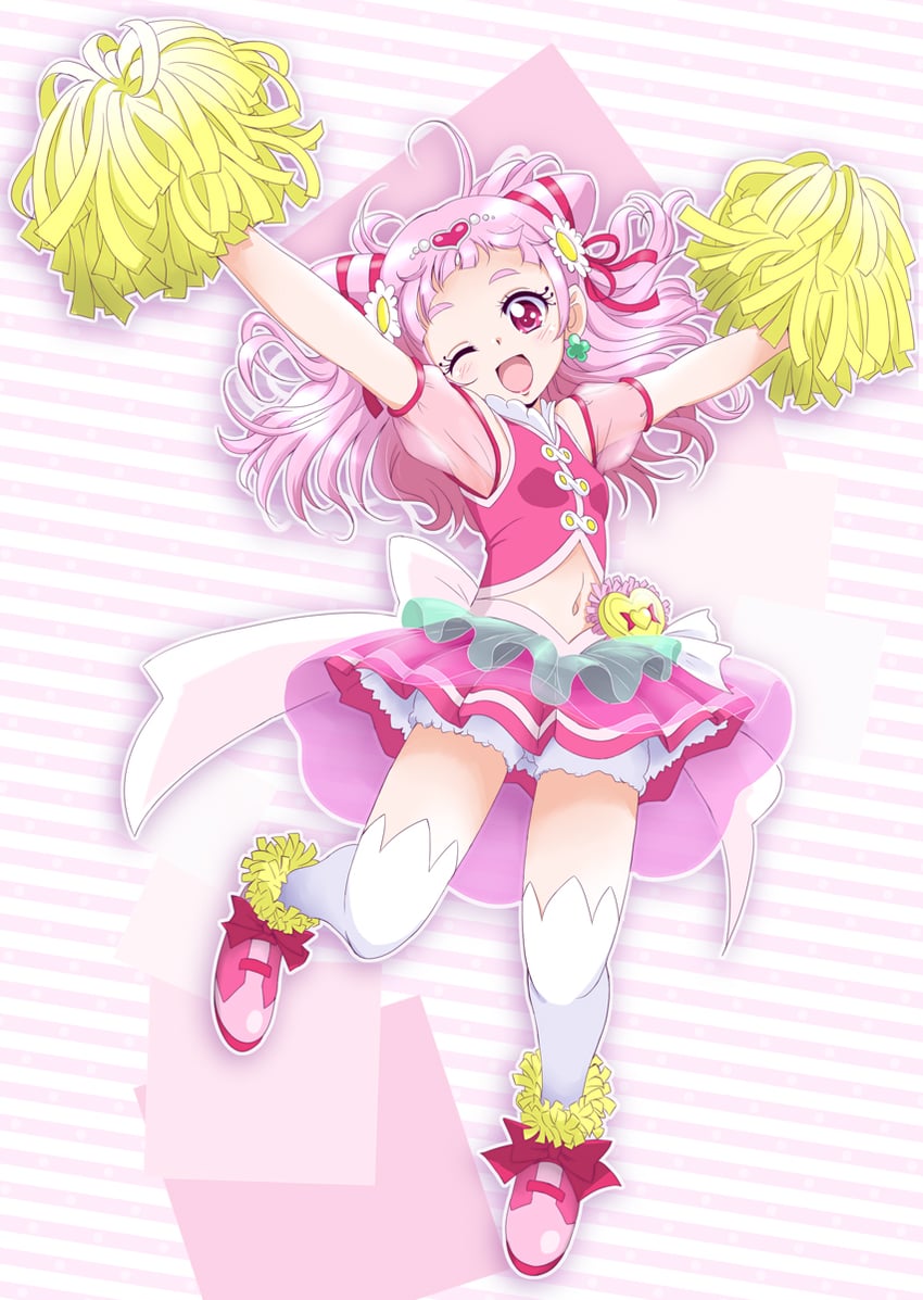 nono hana and cure yell (precure and 1 more) drawn by amraam120c