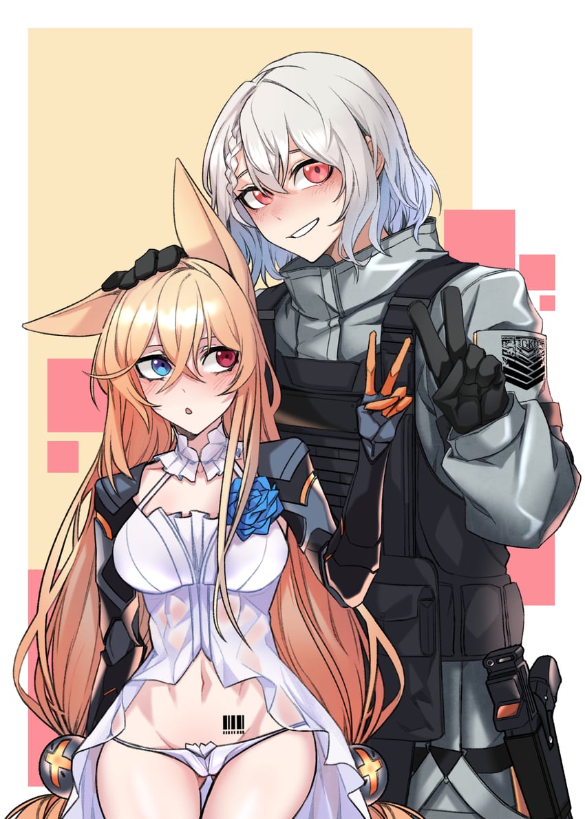 female commander and g41 (girls' frontline) drawn by dogs_(dlrkdejr26)