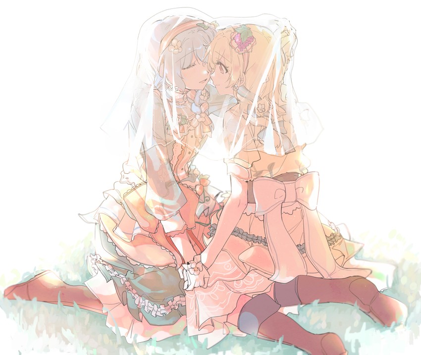 matsubara kanon and shirasagi chisato (bang dream!) drawn by kyudoli