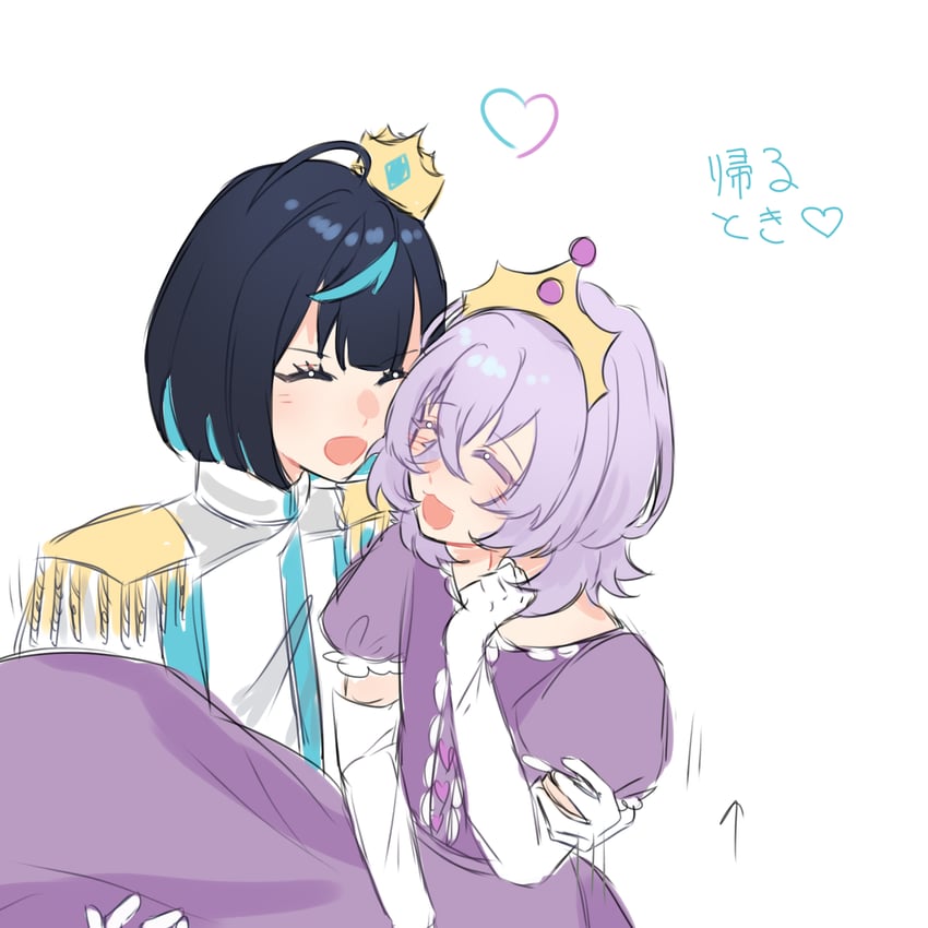 sagiri esu and hanamura fuyume (ensemble stars!) drawn by tomiyolka