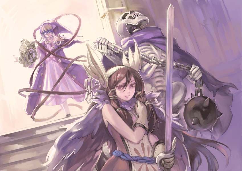 nessiah and valkyrie (yggdra union) drawn by nekumun