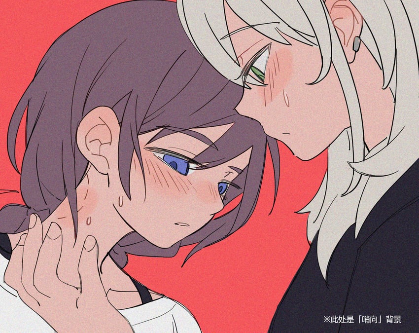 iseri nina and kawaragi momoka (girls band cry) drawn by jhon_trick