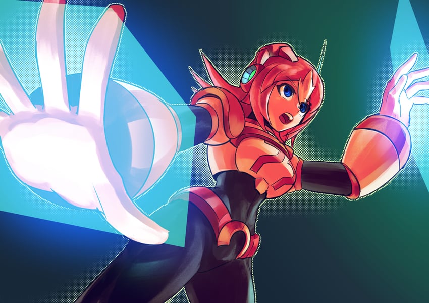 nana (mega man and 2 more) drawn by watashi_wa_dink
