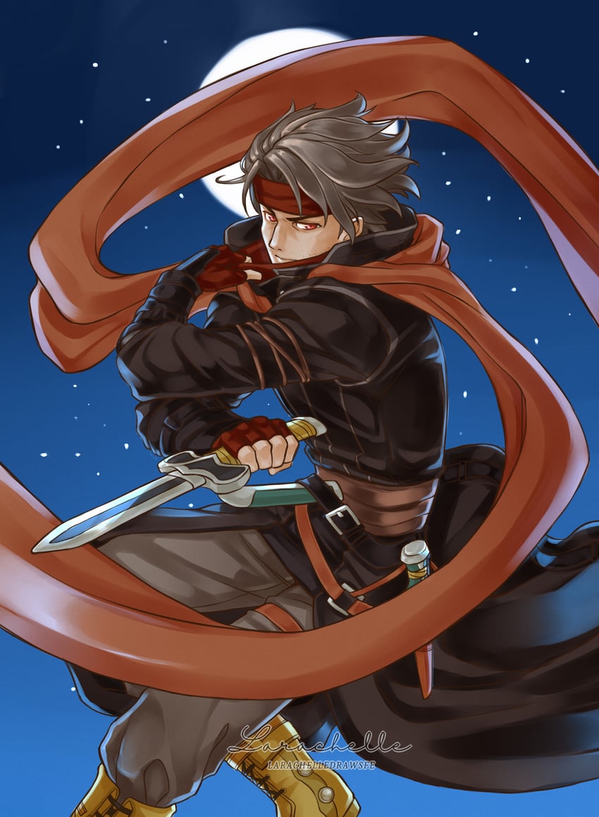 volke (fire emblem and 1 more) drawn by larachelle