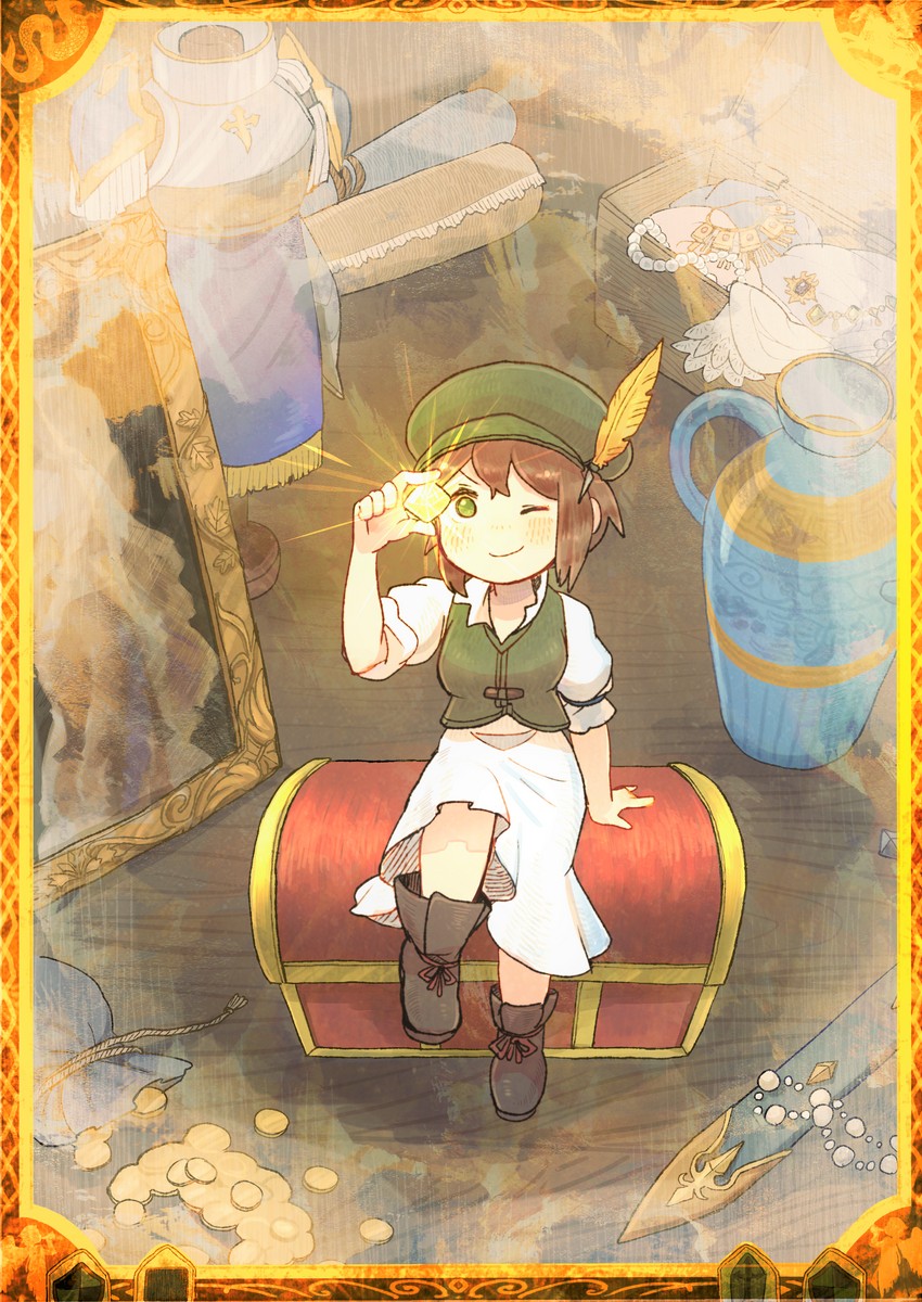 tressa colzione (octopath traveler and 1 more) drawn by mozuku_(mozuuru0323)