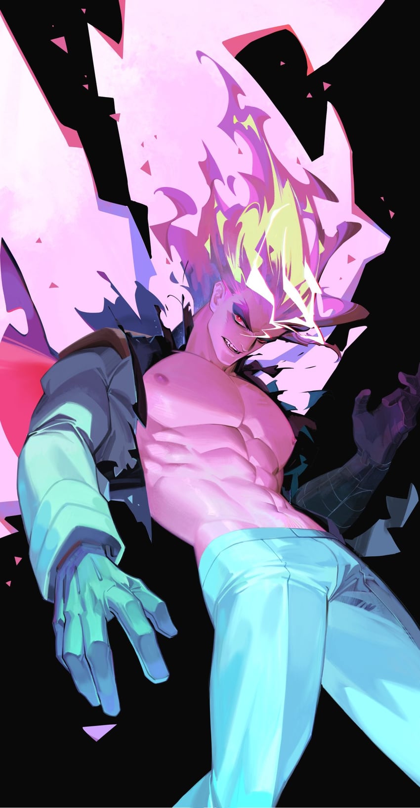 kray foresight (promare) drawn by white-corner