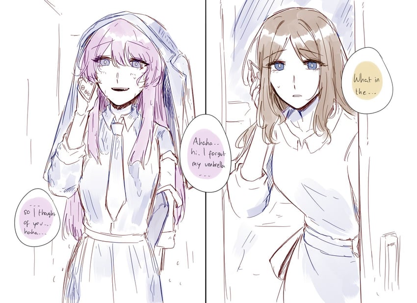 chihaya anon and nagasaki soyo (bang dream! and 1 more) drawn by niigouki