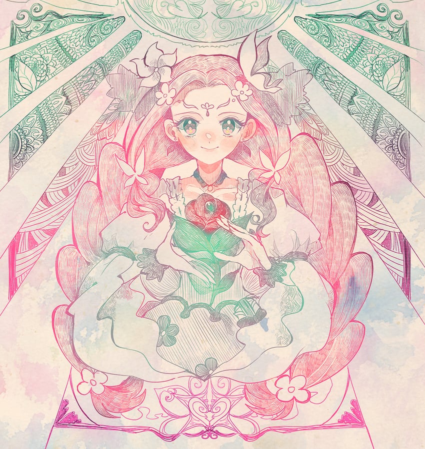 hanami kotoha and cure felice (precure and 1 more) drawn by itomugi-kun