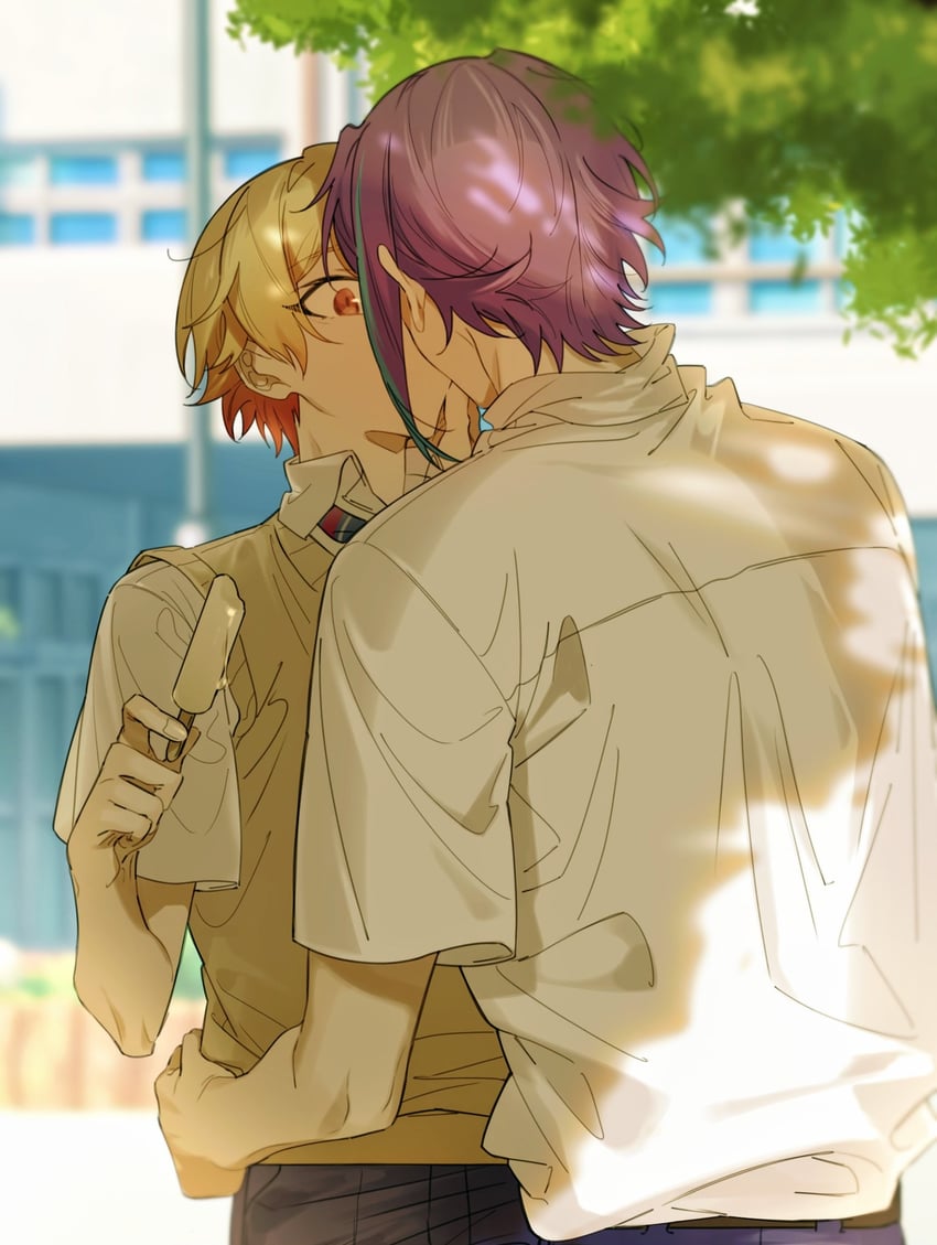 tenma tsukasa and kamishiro rui (project sekai) drawn by minn_0618