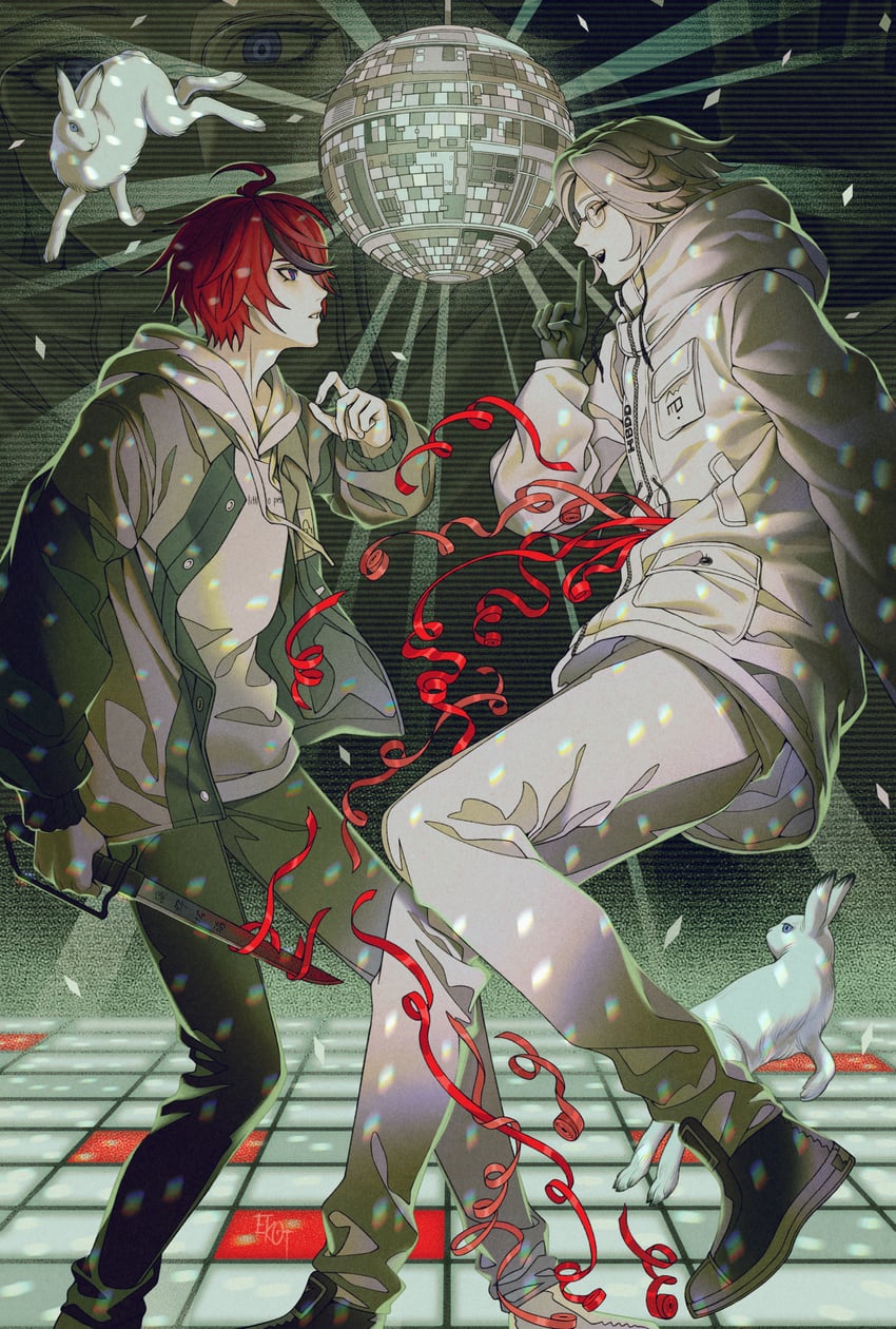 aotsuki eito and sumino takumi (the hundred line -last defense academy-) drawn by 7nite