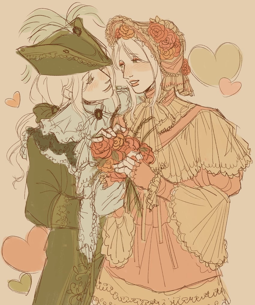 plain doll and lady maria of the astral clocktower (bloodborne) drawn by failentineland