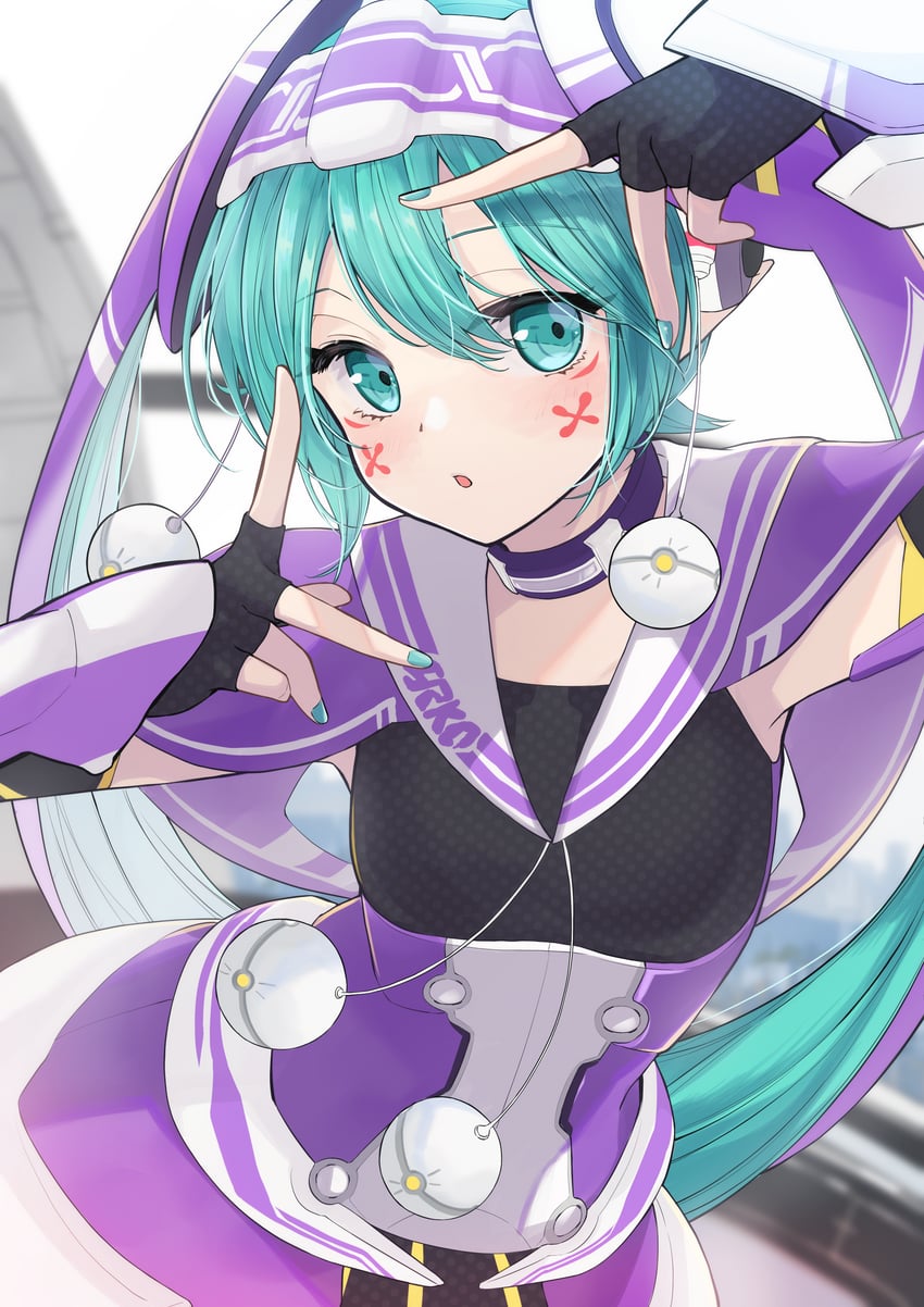 hatsune miku (vocaloid and 3 more) drawn by nagitofuu