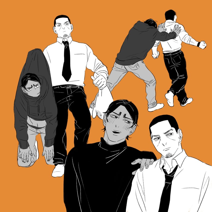 tsukishima hajime and koito otonoshin (golden kamuy) drawn by chengongzi123