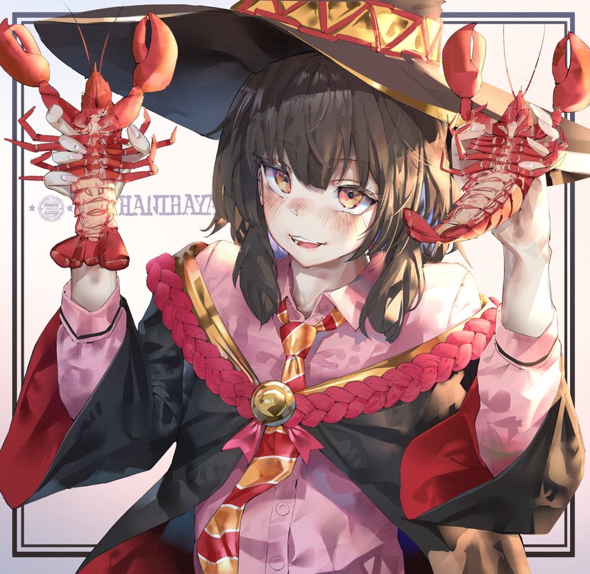 megumin (kono subarashii sekai ni shukufuku wo!) drawn by hani_haya