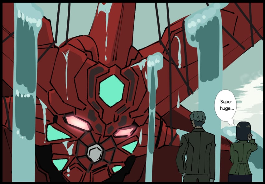 challia bull, comoli harcourt, and getter emperor (gundam and 3 more) drawn by butter-t