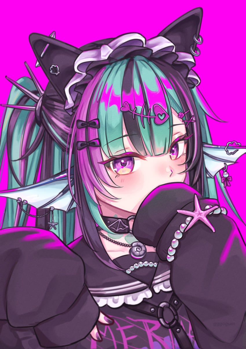 finana ryugu (nijisanji and 1 more) drawn by gggogum