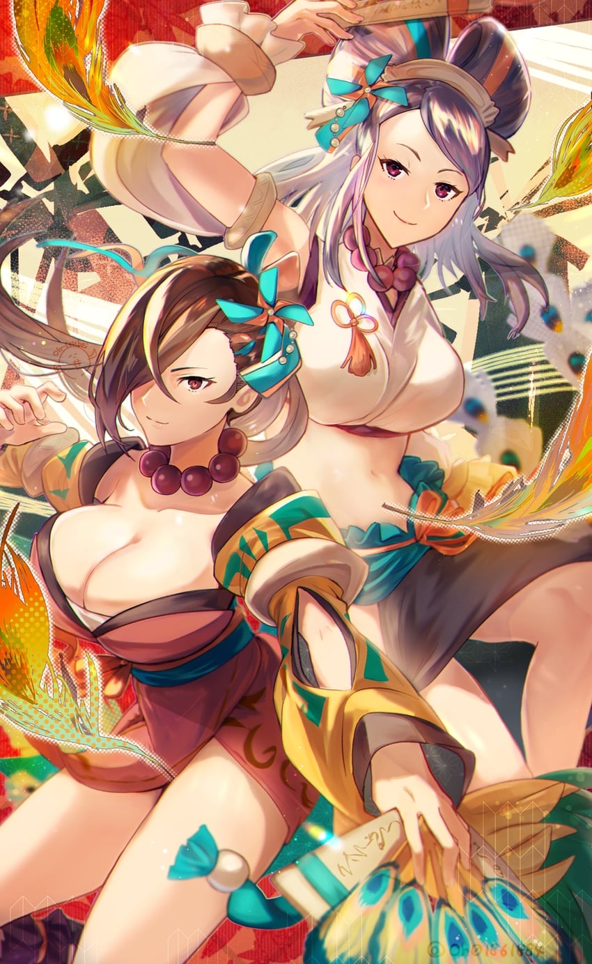 kagero and orochi (fire emblem and 2 more) drawn by oh01861884