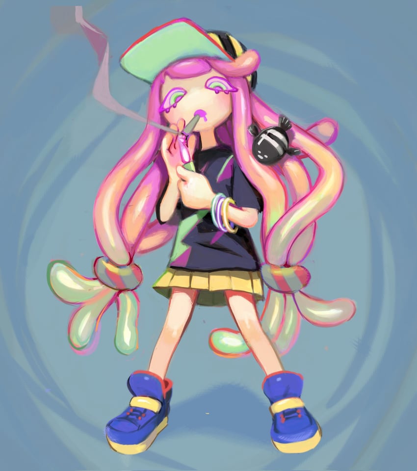 harmony and harmony's clownfish (splatoon and 1 more) drawn by sh1tty2