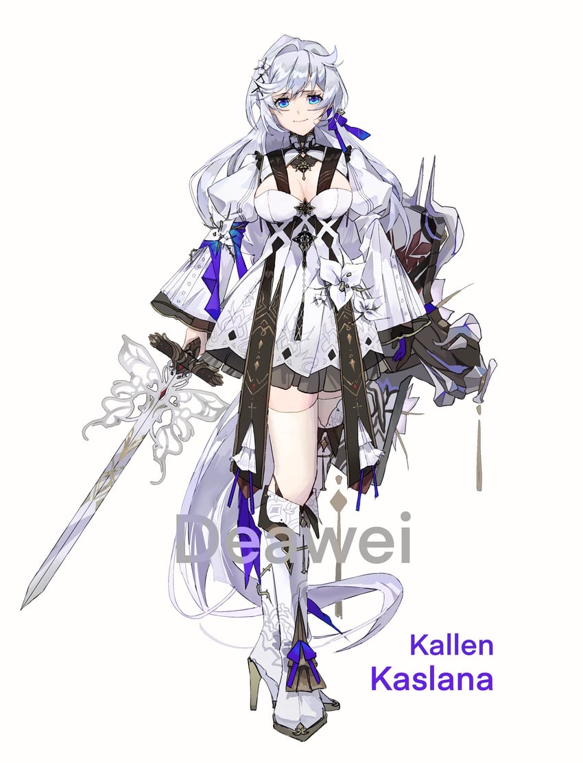 kallen kaslana (honkai and 1 more) drawn by deawei