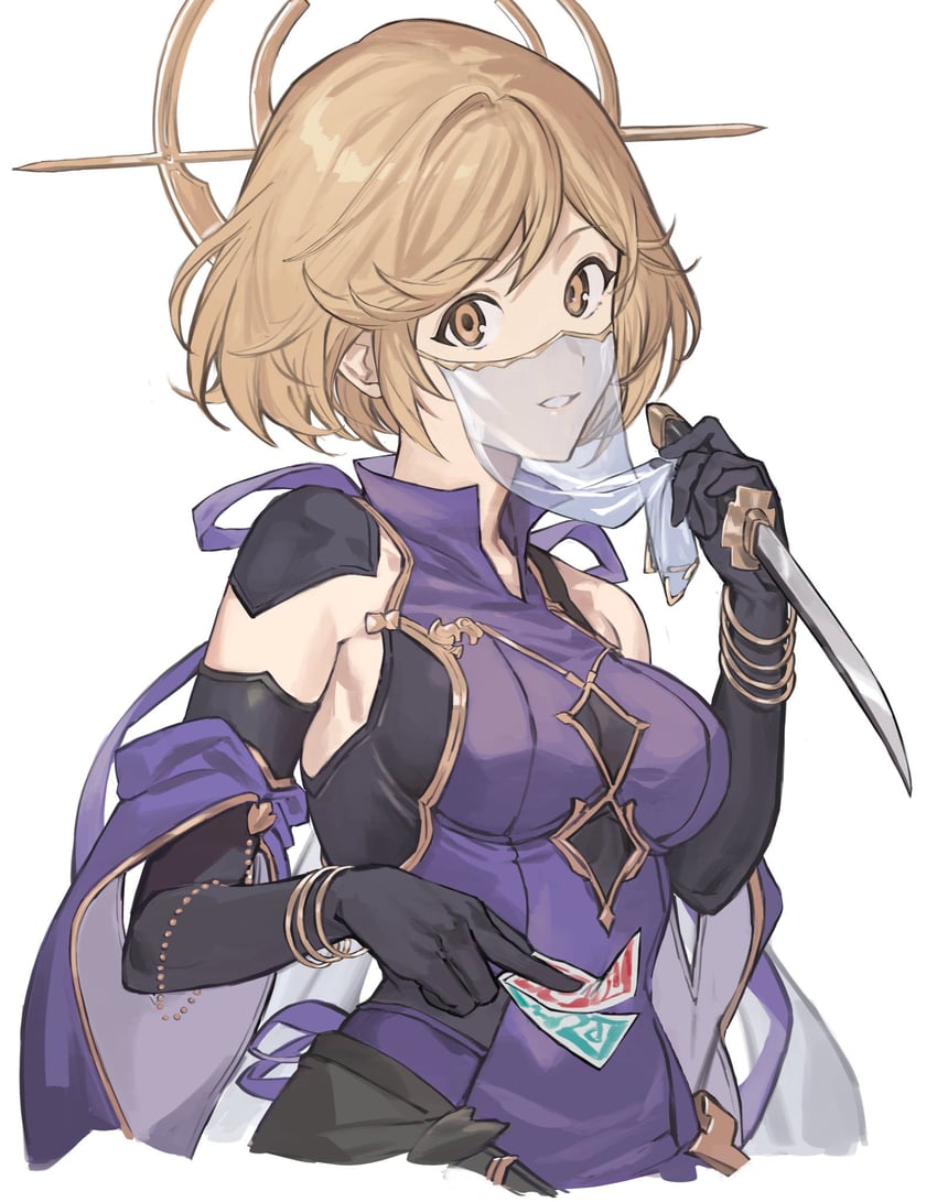 djeeta and onmyoji (granblue fantasy) drawn by hashibiro_kou_(garapiko_p)