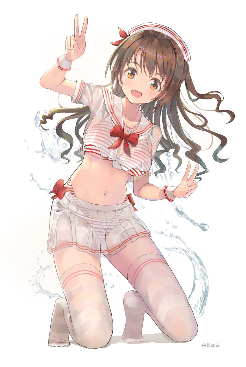 shimamura uzuki (idolmaster and 1 more) drawn by pjkka