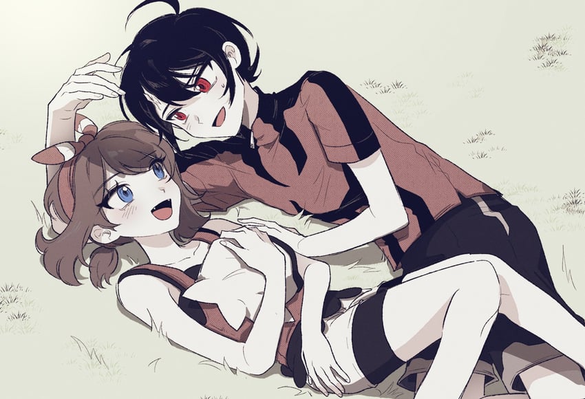 may and brendan (pokemon and 1 more) drawn by dda_sso