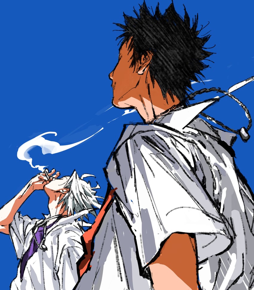 gokudera hayato and yamamoto takeshi (katekyo hitman reborn!) drawn by umkaqryi