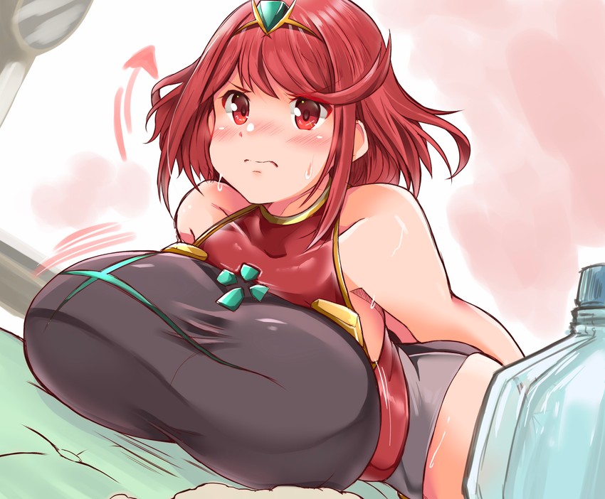 pyra (xenoblade chronicles and 1 more) drawn by kurokaze_no_sora