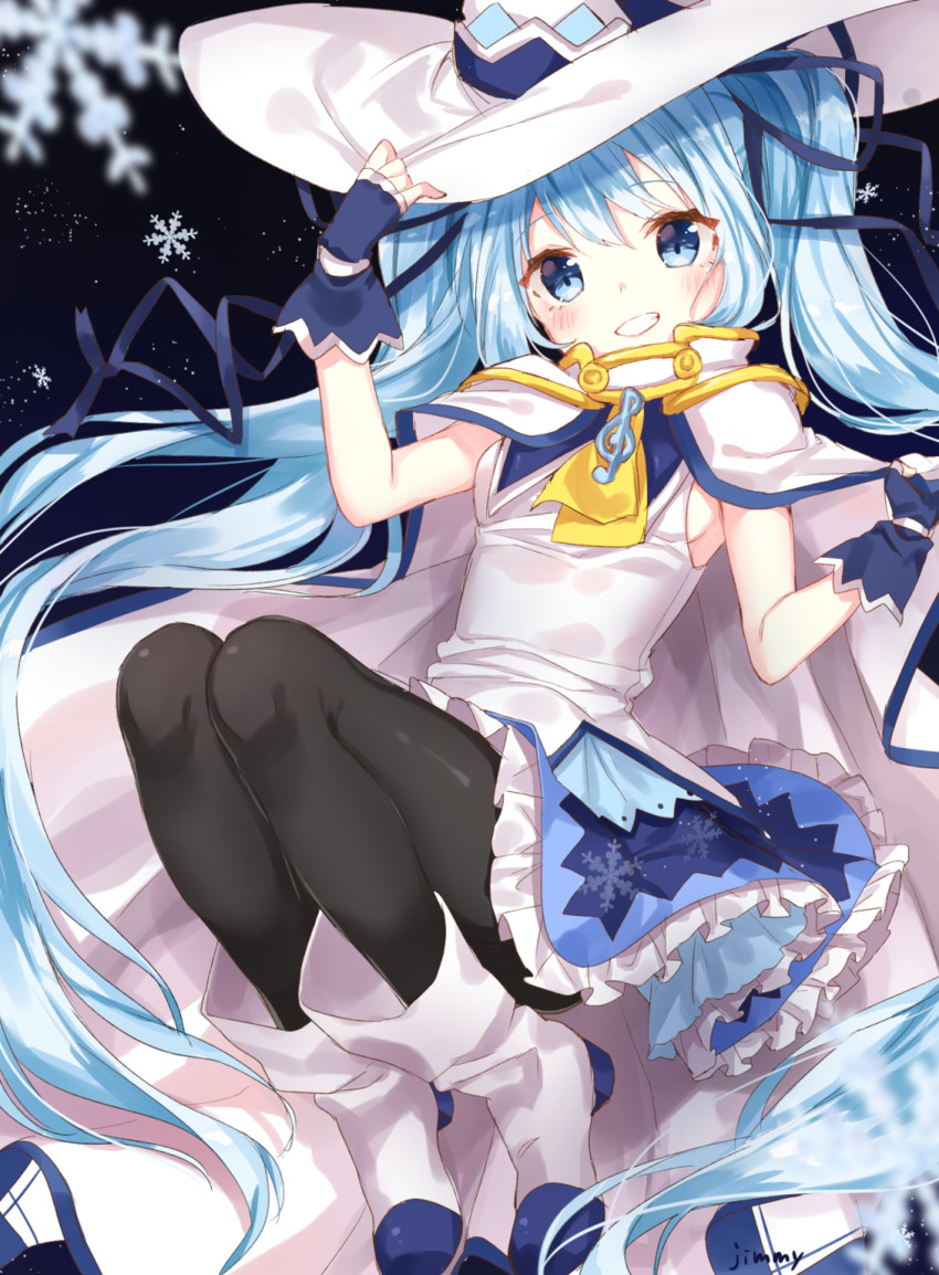 hatsune miku and yuki miku (vocaloid and 1 more) drawn by jimmy_madomagi