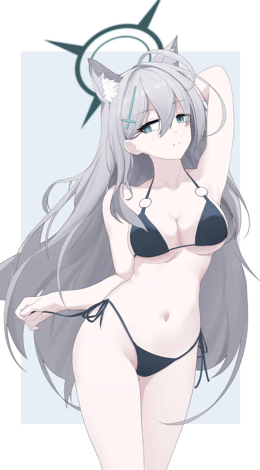 shiroko and shiroko terror (blue archive) drawn by shinba233