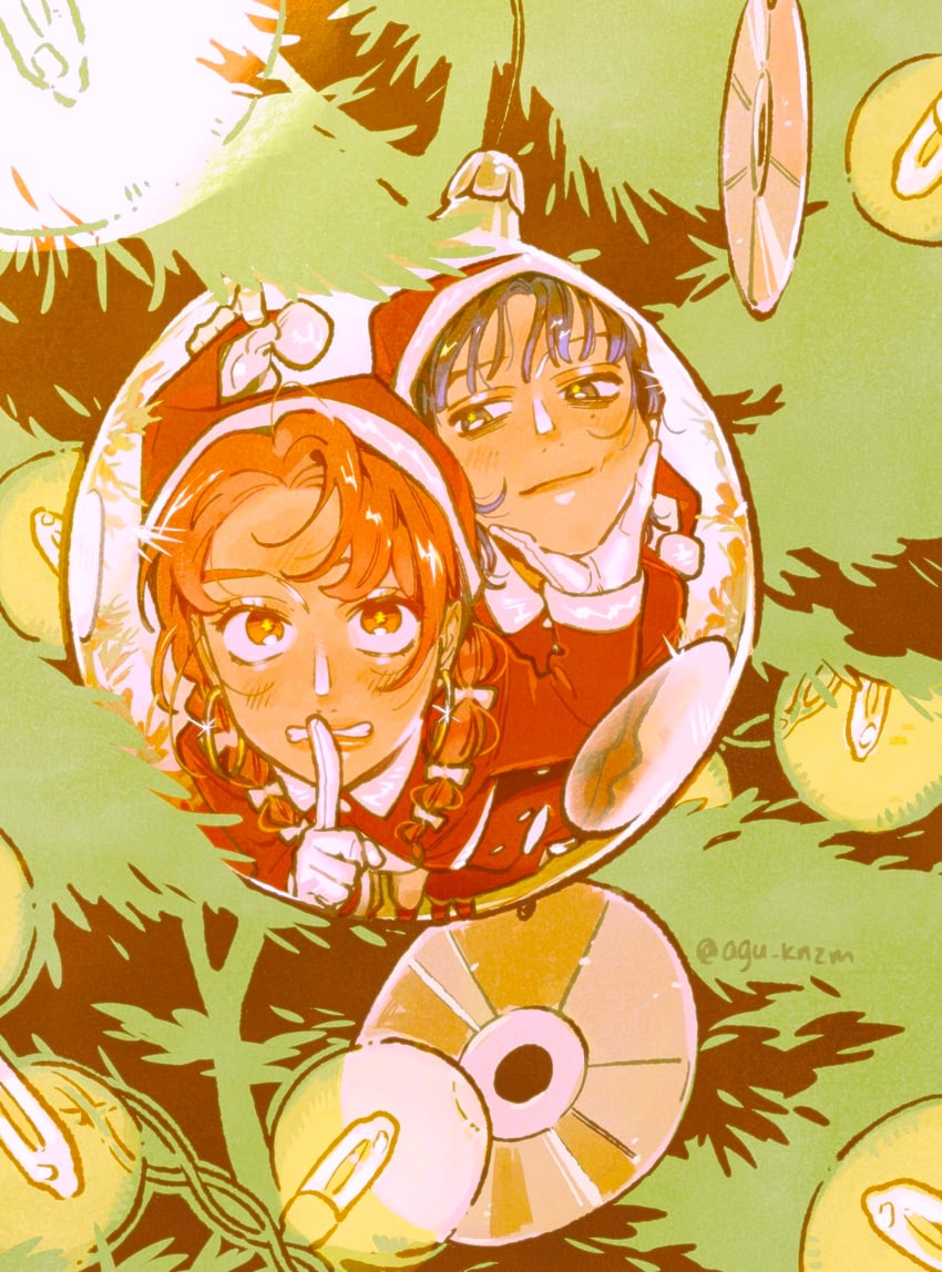 koga mitsuki and oosawa aya (kininatteru hito ga otoko ja nakatta) drawn by arai_sumiko