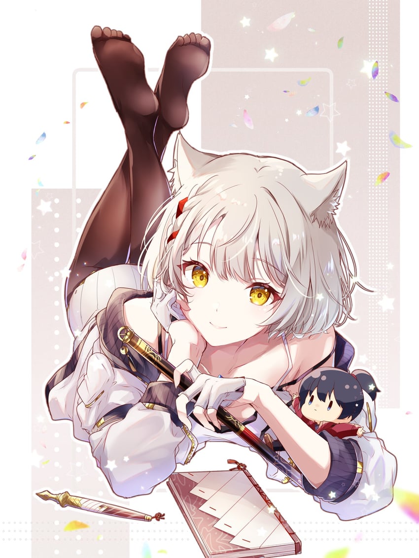 mio and noah (xenoblade chronicles and 1 more) drawn by ui_frara