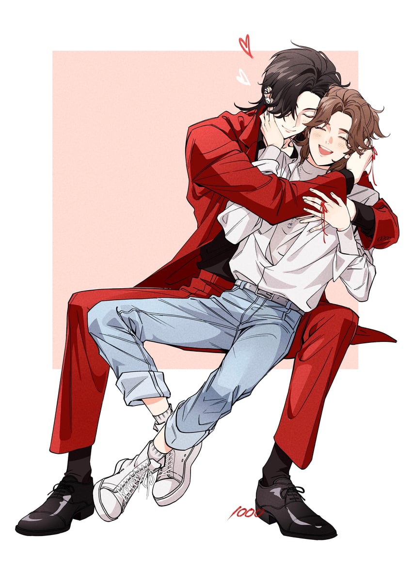 xie lian and hua cheng (tianguan cifu) drawn by watomato1000