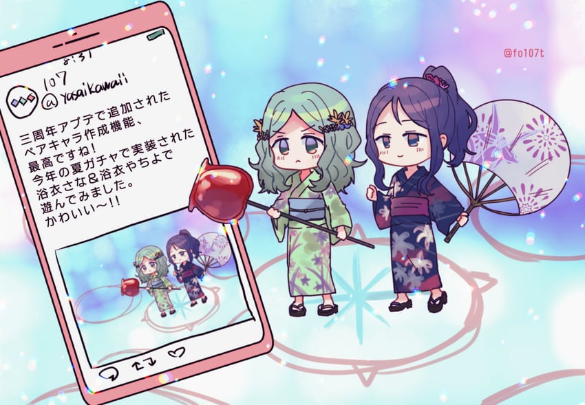 nanami yachiyo and futaba sana (mahou shoujo madoka magica and 1 more) drawn by totte