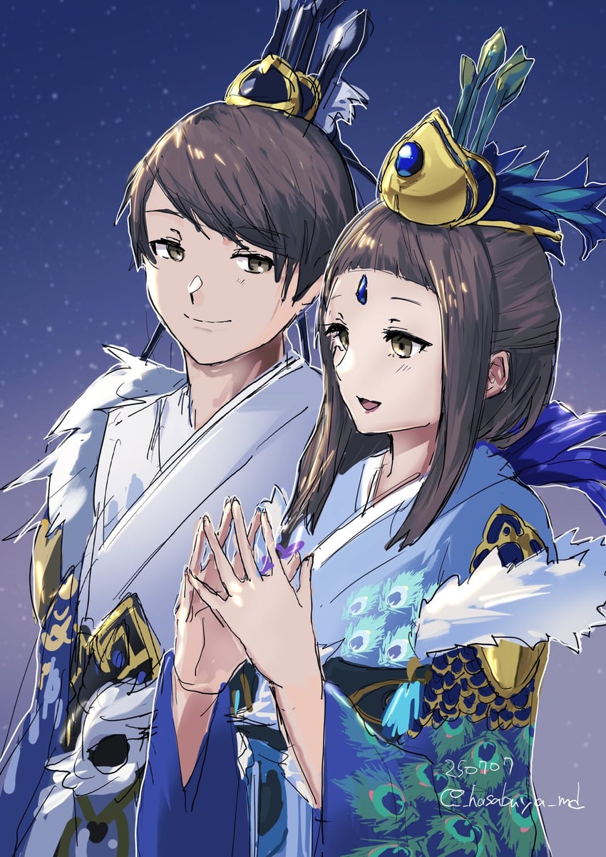 shinobaroness peacock and shinobaron peacock (yu-gi-oh! and 1 more)