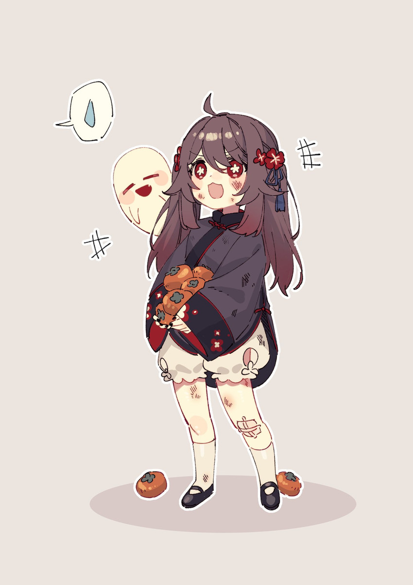 hu tao and boo tao (genshin impact) drawn by ssm_(ssm82048039)