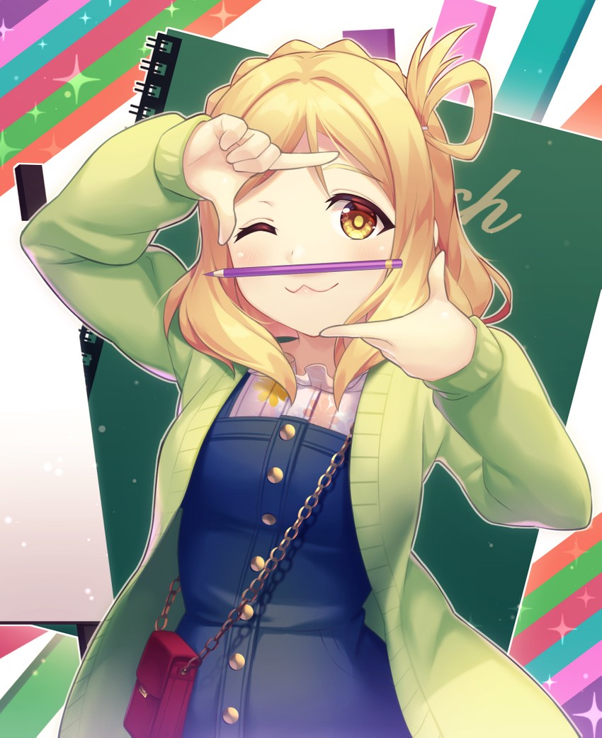 ohara mari (love live! and 1 more) drawn by kyouou_ena