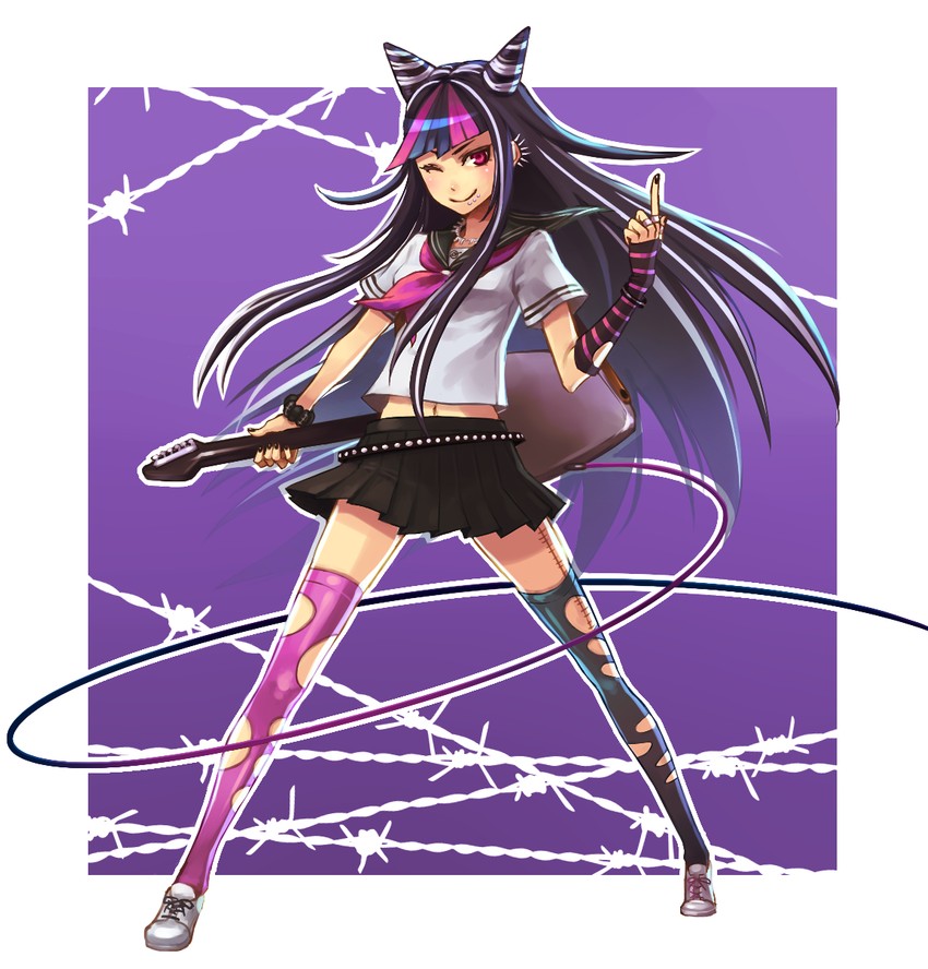 mioda ibuki (danganronpa and 1 more) drawn by meno_(pixiv)