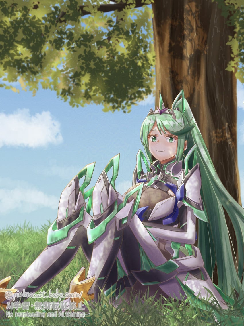 pneuma (xenoblade chronicles and 1 more) drawn by piubiscuit