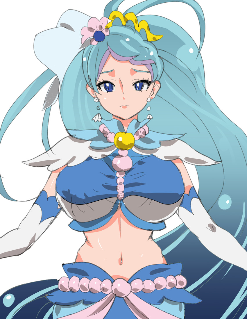 kaidou minami and cure mermaid (precure and 1 more) drawn by pukara
