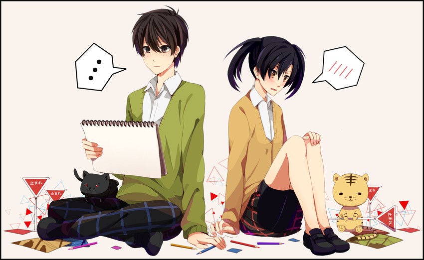 enomoto takane and kokonose haruka (kagerou project and 1 more) drawn by jiman