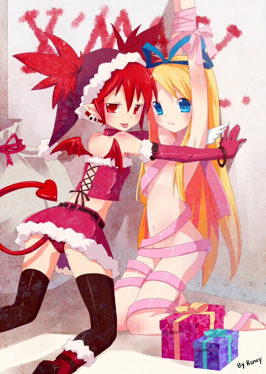 etna and flonne (disgaea and 1 more) drawn by mvv