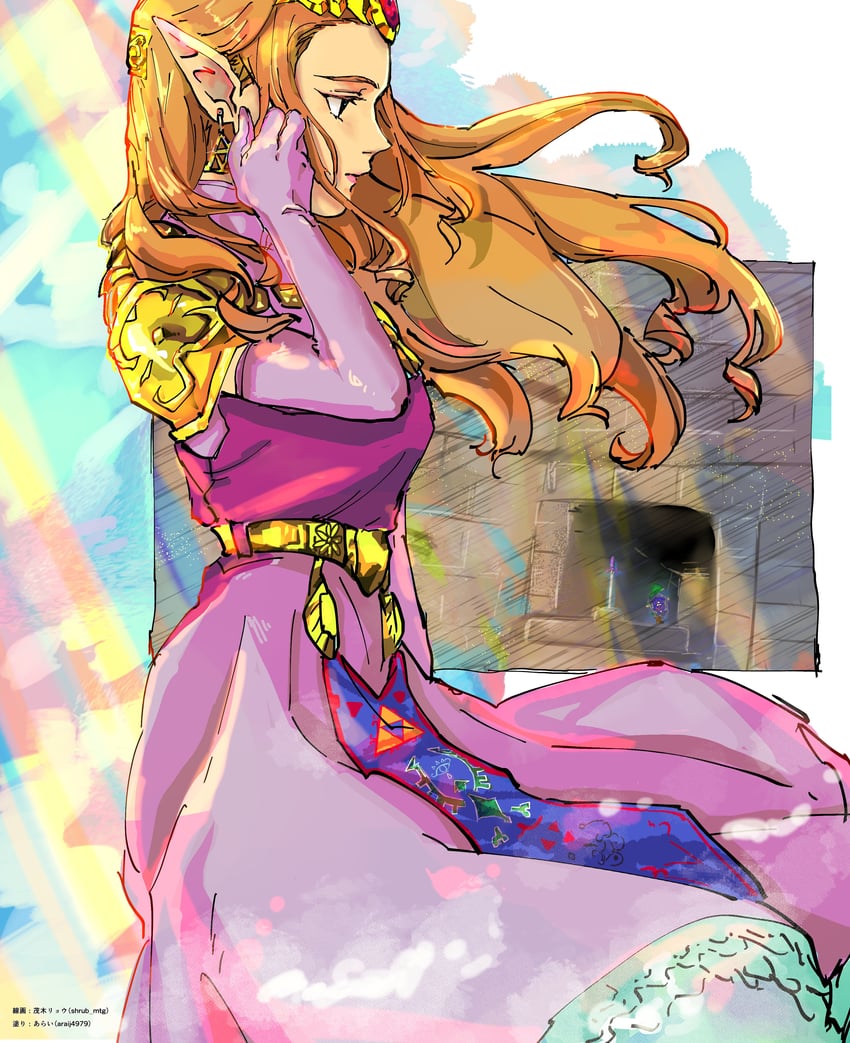 princess zelda (the legend of zelda and 1 more) drawn by araij4979