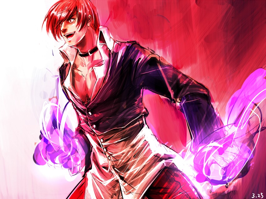 yagami iori (the king of fighters) drawn by kuroda_(kuro_yyy)
